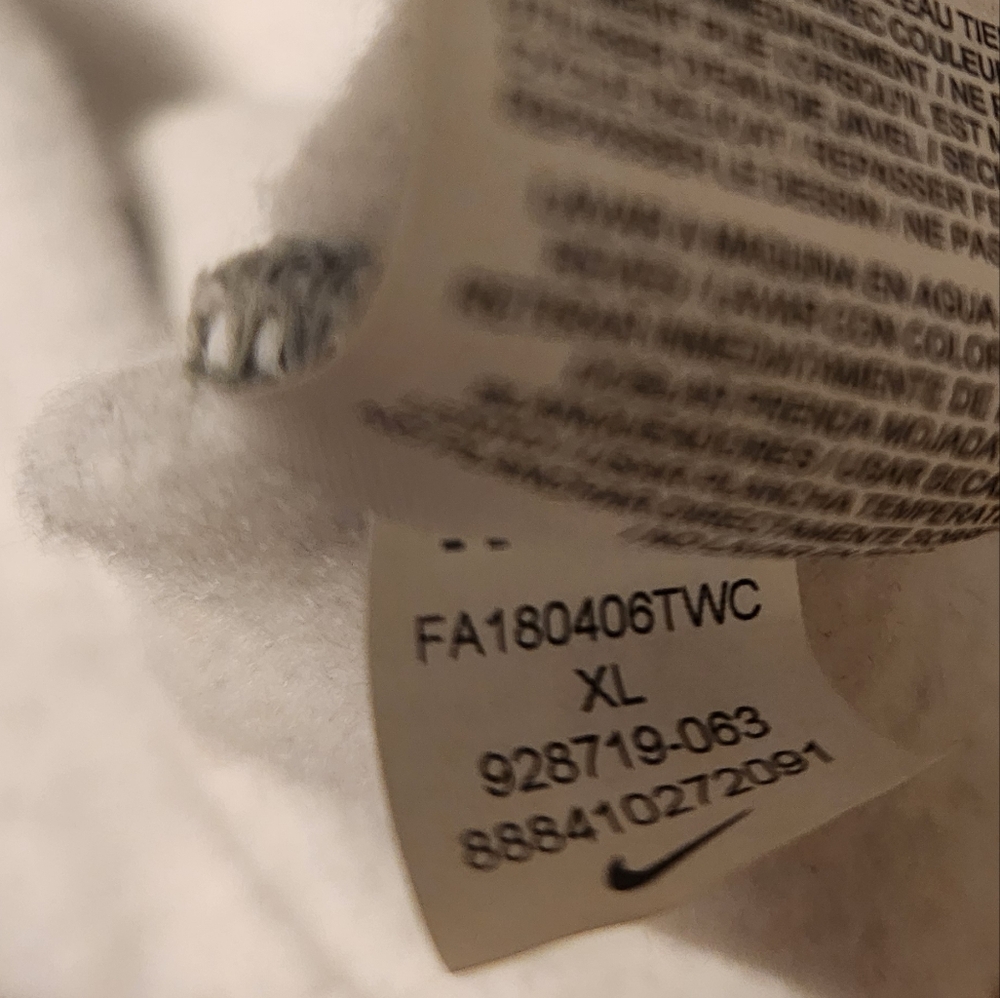 Used Men's XLNike Gray Hoodie with Orange Logo - Picture 4 of 5